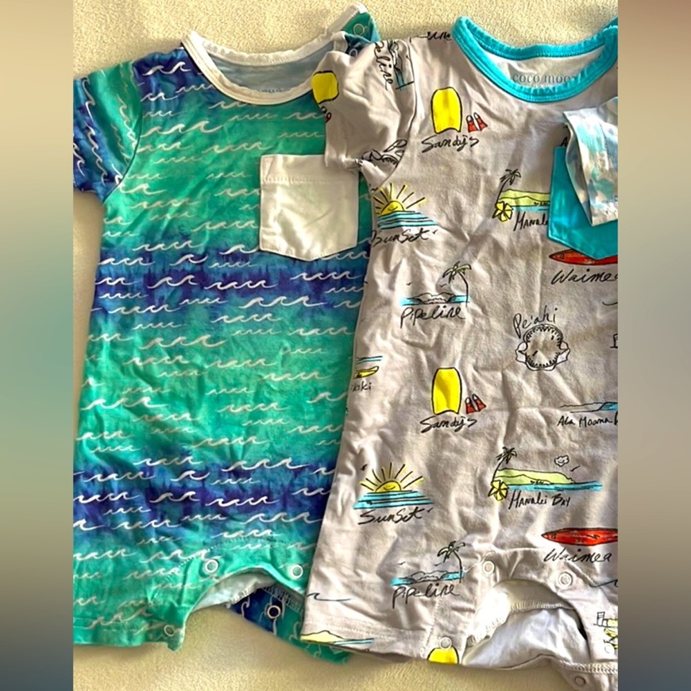 Coco Moon Baby Boy Romper 2 Pack